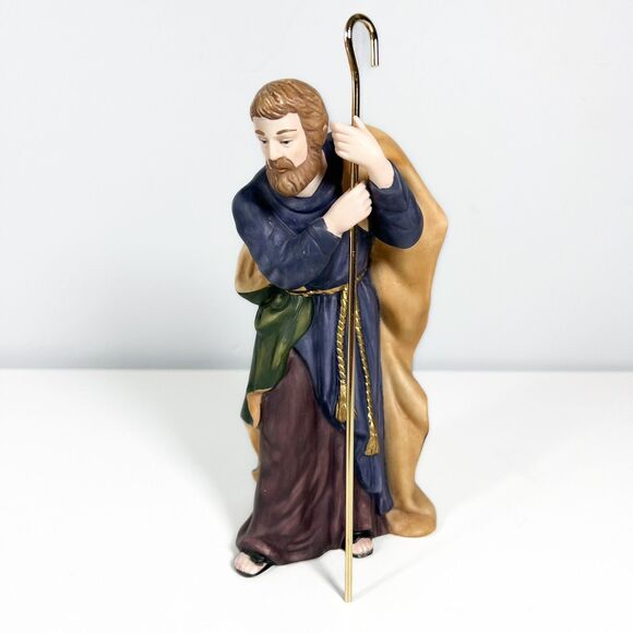Kirkland Signature #75177 Christmas Nativity REPLACEMENT Joseph Figure w Staff - Picture 1 of 6